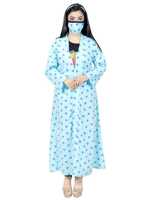 light blue printed long sleeves regular shrug - 20429980 - Very Small Image - 1