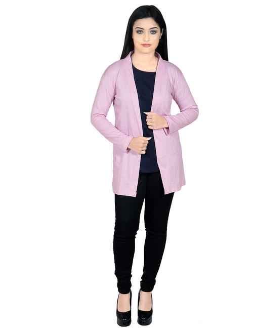 pink striped regular shrug - 20430033 - Very Small Image - 1