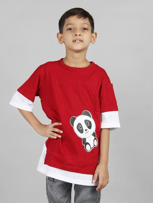 boys round neck graphic printed t-shirt - 20430147 - Very Small Image - 1