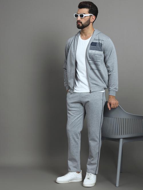 men fleece full length track suit - 20430282 - Very Small Image - 1