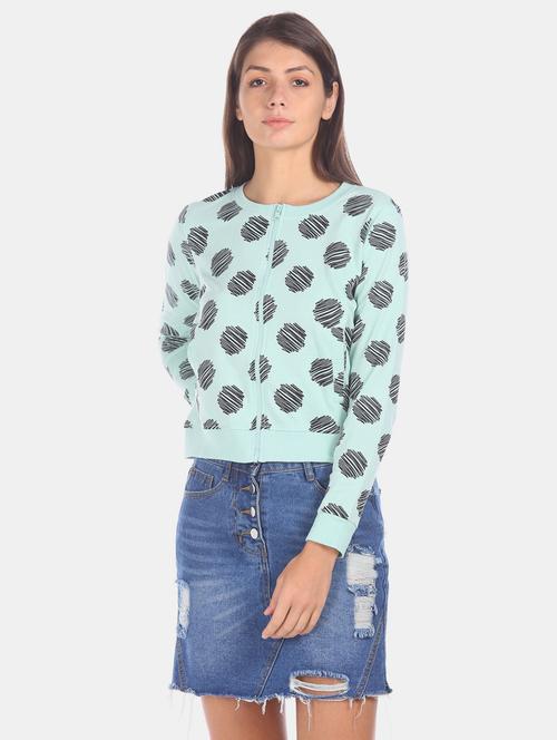 light blue printed regular sweatshirt - 20431229 - Very Small Image - 1