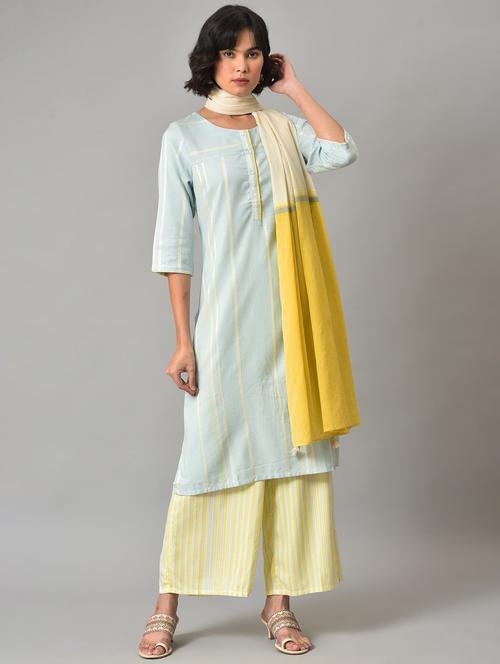 striped light blue suit set - 20431351 - Very Small Image - 1