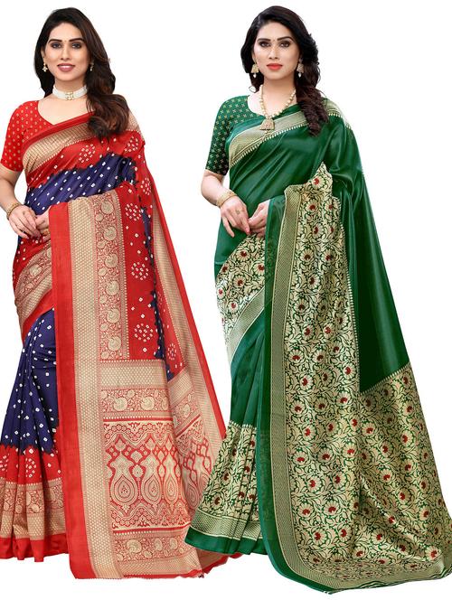 women's saree combo - 20431912 - Very Small Image - 1