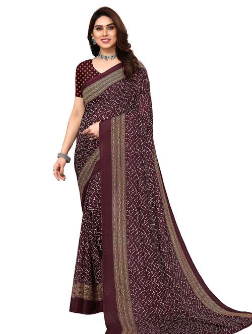 abstract printed saree - 20433562 - Very Small Image - 1