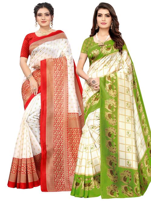 women's saree combo - 20433684 - Very Small Image - 1
