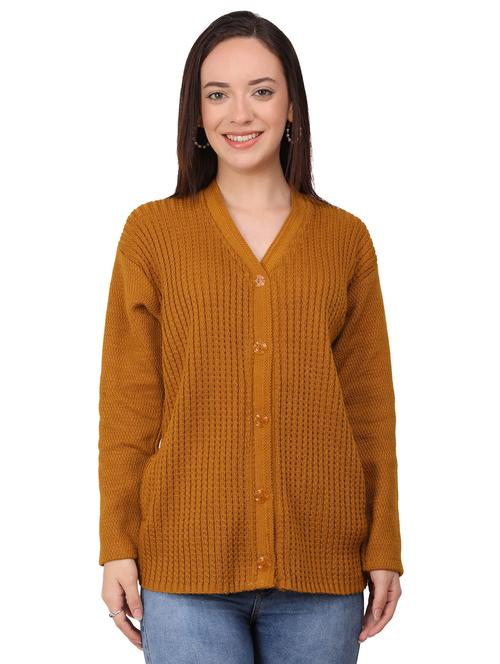 women long sleeved self design cardigan - 20434767 - Very Small Image - 1