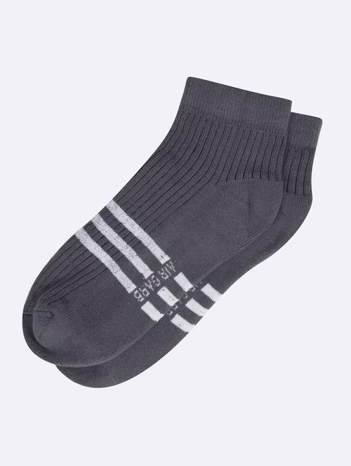 grey cotton ankle length socks - 20435612 - Very Small Image - 1