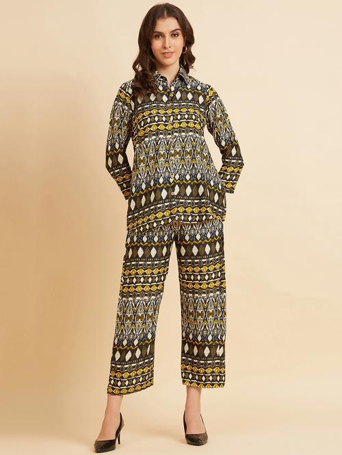 multi color printed shirt and trouser set - 20436612 - Very Small Image - 1