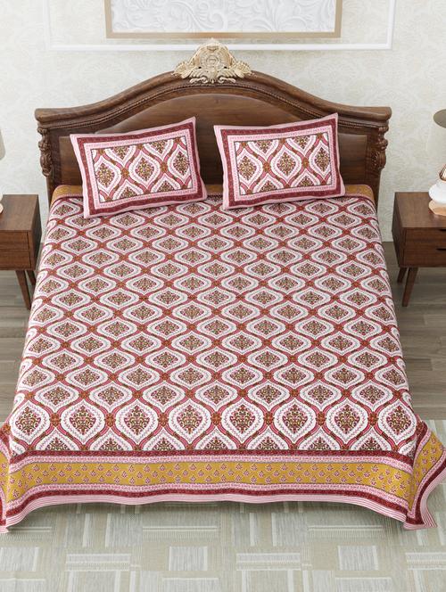 quilt n razai printed bedsheet set - 20443865 - Very Small Image - 1