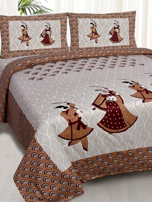 quilt n razai printed bedsheet set - 20443907 - Very Small Image - 1