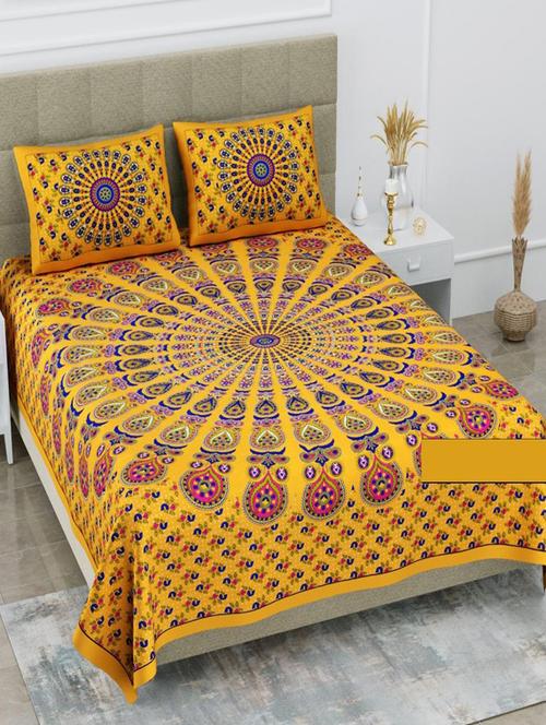 printed bedsheet with pillow covers - 20443937 - Very Small Image - 1