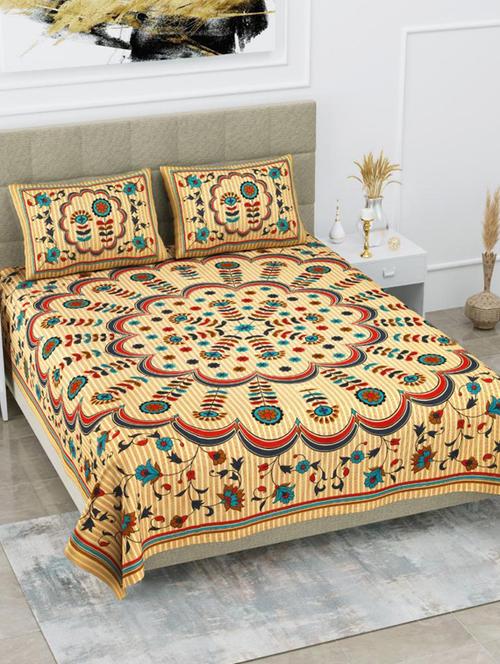 quilt n razai printed bedsheet set - 20444015 - Very Small Image - 1