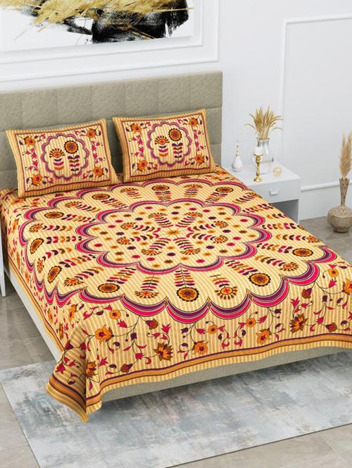 quilt n razai printed bedsheet set - 20444016 - Very Small Image - 1