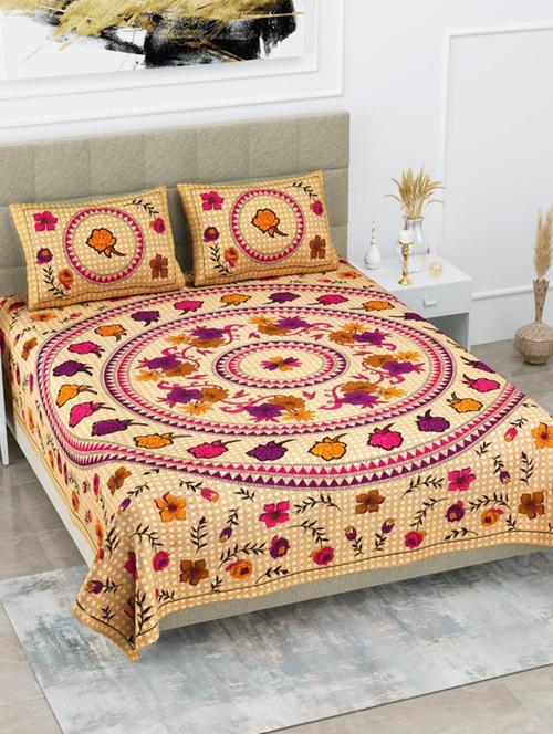 quilt n razai printed bedsheet set - 20444022 - Very Small Image - 1