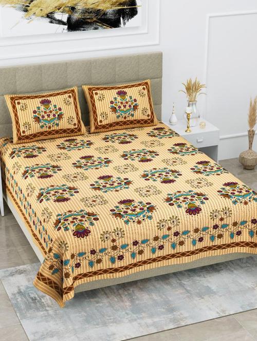 quilt n razai printed bedsheet set - 20444026 - Very Small Image - 1