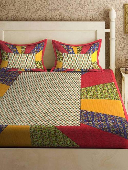 quilt n razai printed bedsheet set - 20444049 - Very Small Image - 1