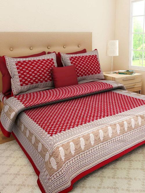 quilt n razai printed bedsheet set - 20444061 - Very Small Image - 1