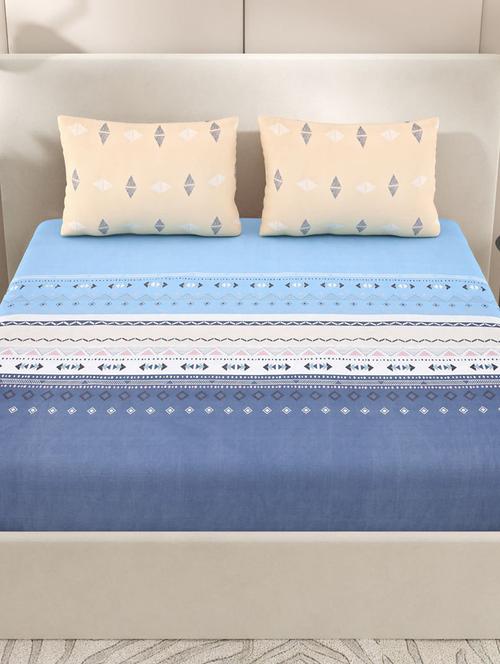 printed bedsheet with pillow covers - 20444113 - Very Small Image - 1