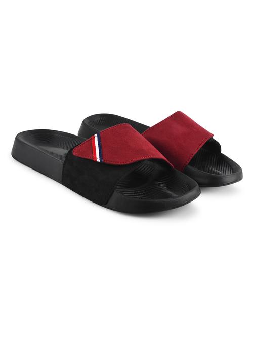 men solid maroon flip flop - 20444147 - Very Small Image - 1
