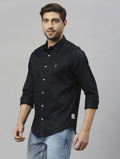 men's black casual shirt - 20444856 - Very Small Image - 1