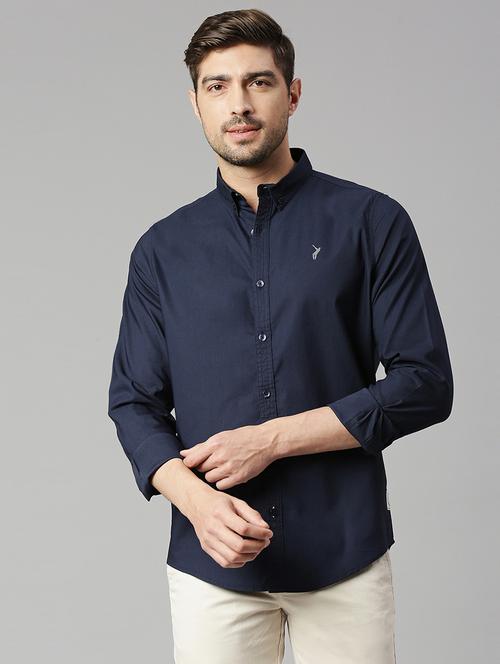 men solid casual shirt - 20444862 - Very Small Image - 1