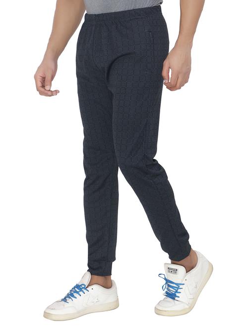 men's grey checkered jogger track pant - 20446607 - Very Small Image - 1