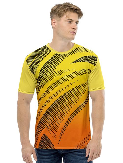 men yellow polyester regular t-shirt - 20446722 - Very Small Image - 1