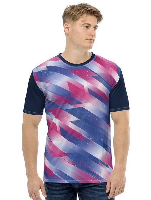 men multi colored polyester regular t-shirt - 20446745 - Very Small Image - 1