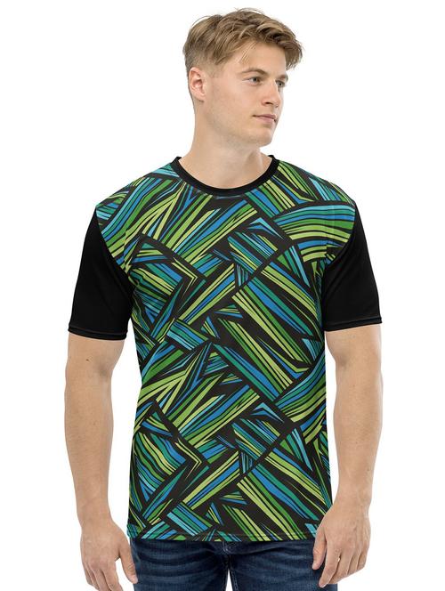 men multi colored polyester regular t-shirt - 20446766 - Very Small Image - 1