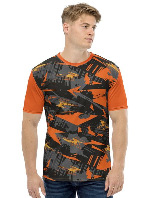 men multi colored polyester regular t-shirt - 20446771 - Very Small Image - 1