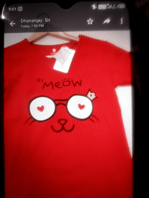 red cotton blend pyjama set nightwear - 20447051 - Very Small Image - 1