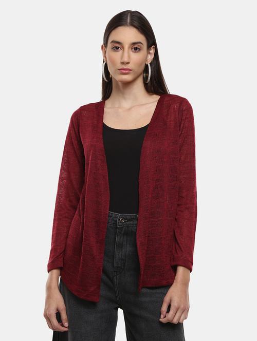 red polyester shrug - 20447057 - Very Small Image - 1