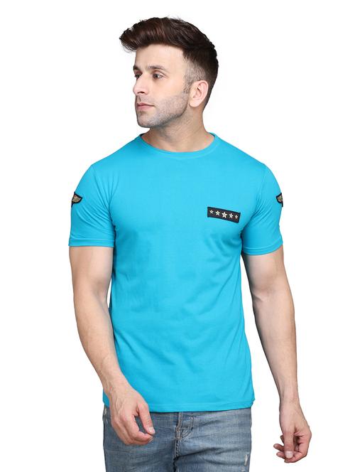 turquoise cotton tshirt - 20448632 - Very Small Image - 1