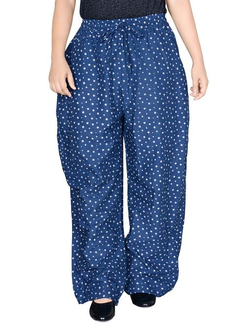 navy blue polka dots print palazzo - 20448684 - Very Small Image - 1