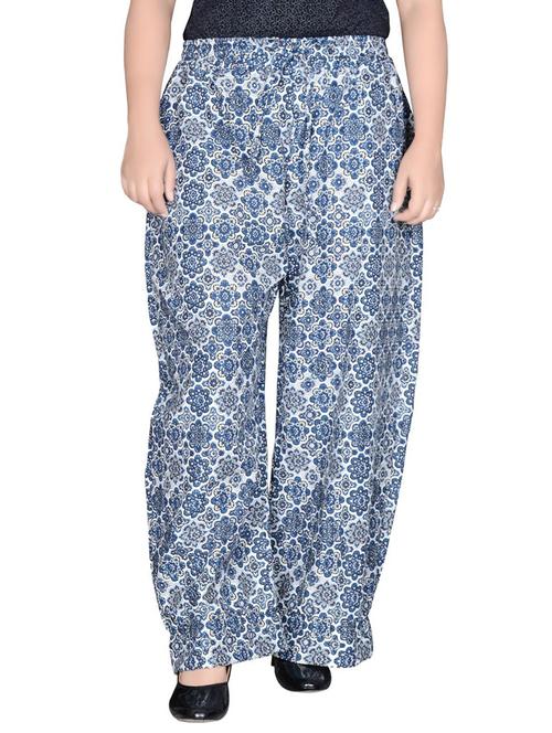white printed palazzo - 20448691 - Very Small Image - 1
