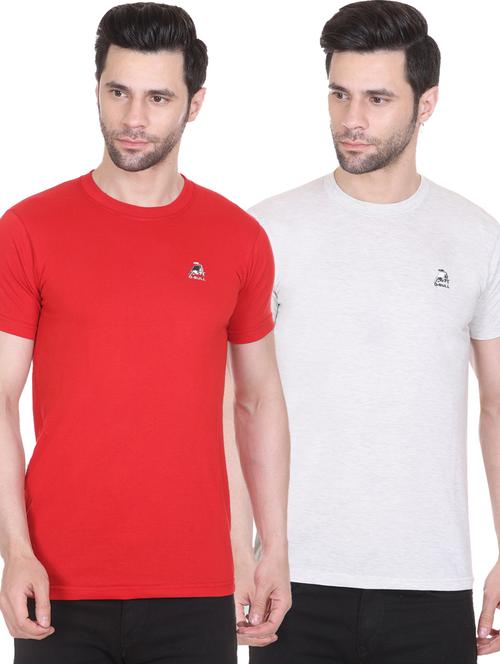 men pack of 2 solid regular t-shirt - 20449993 - Very Small Image - 1