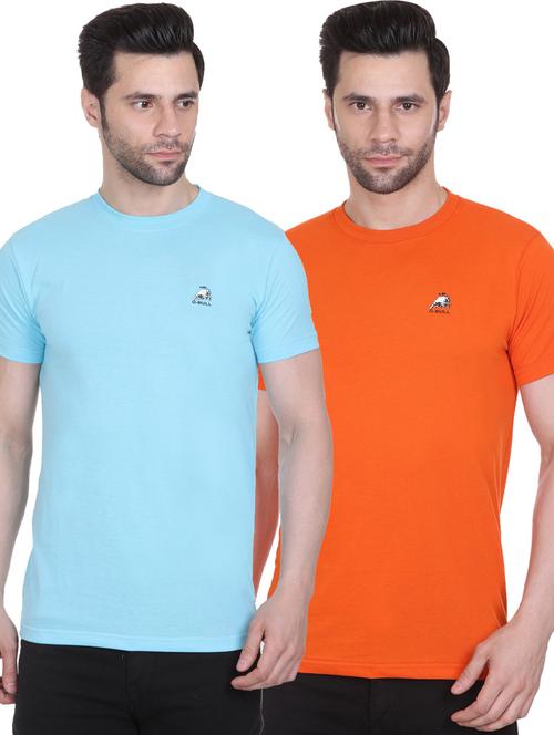 men pack of 2 solid regular t-shirt - 20450014 - Very Small Image - 1