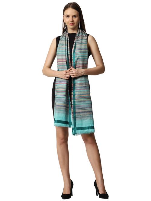 women's stripes shawl - 20450942 - Very Small Image - 1