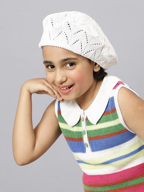 white french beret cotton cap - 20451252 - Very Small Image - 1