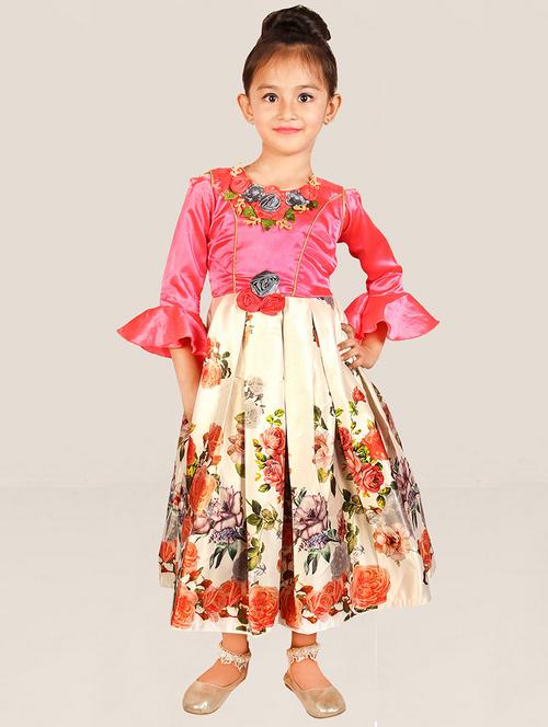multi color floral print flare frock - 20451359 - Very Small Image - 1