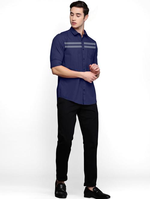 men's striped casual shirt - 20455091 - Very Small Image - 1