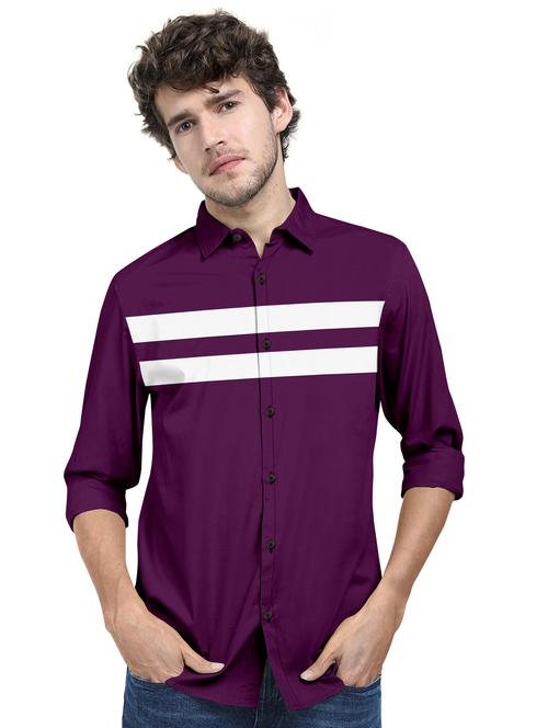 men's striped casual shirt - 20455100 - Very Small Image - 1