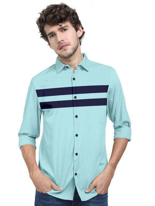 men's striped casual shirt - 20455103 - Very Small Image - 1
