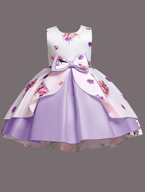kids girl floral printed frock - 20456066 - Very Small Image - 1
