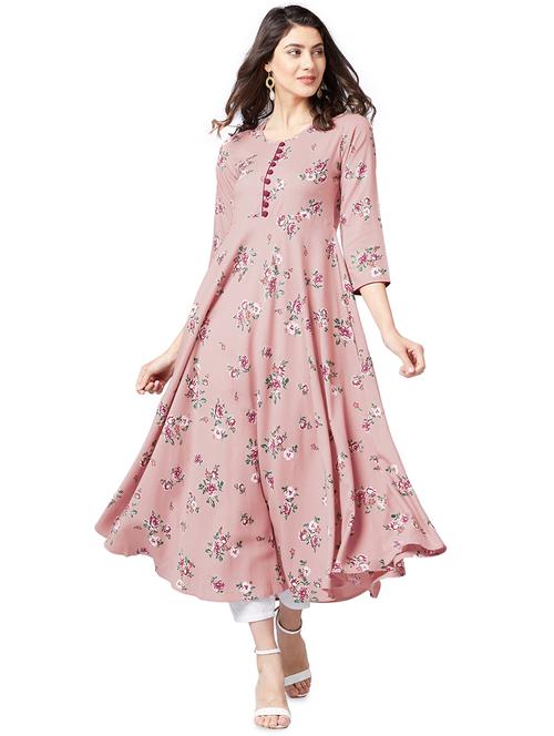 floral print flared kurta - 20456642 - Very Small Image - 1