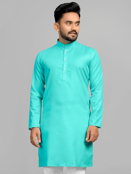 solid straight long kurta - 20457371 - Very Small Image - 1