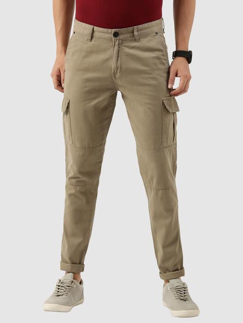 solid casual cargo trouser - 20457865 - Very Small Image - 1