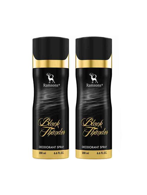 ramsons black thunder deodorant spary 200ml (pack of 2) - 20458355 - Very Small Image - 1