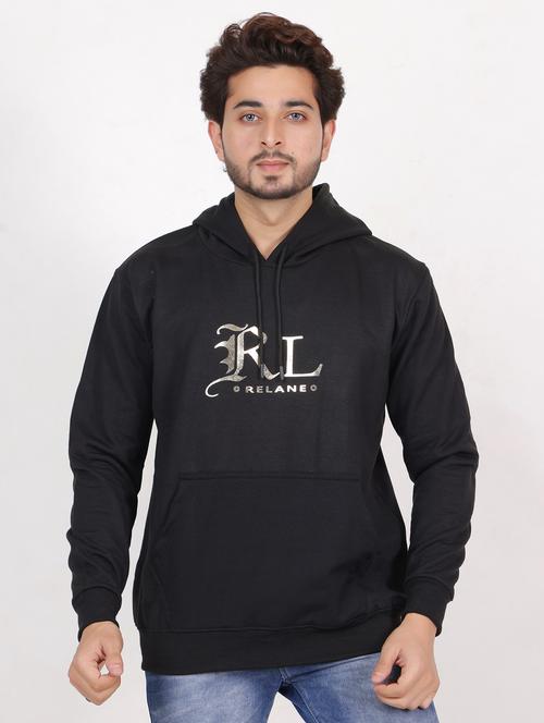 men hooded chest printed sweatshirt - 20458988 - Very Small Image - 1