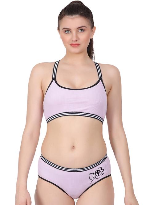 women solid lingerie set - 20459693 - Very Small Image - 1